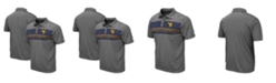 Colosseum Men's Heathered Charcoal West Virginia Mountaineers Smithers Polo Shirt